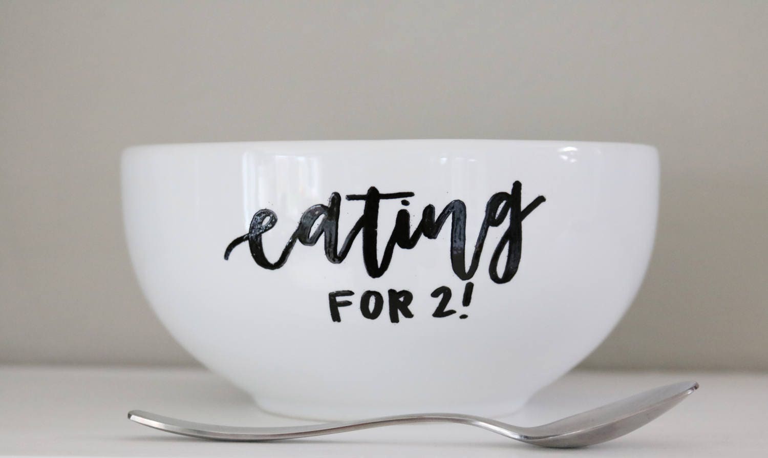 eating for two: pregnancy announcement bowl