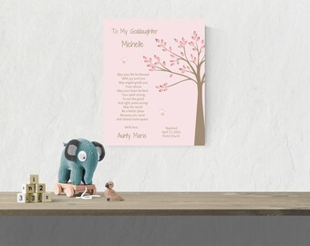 Goddaughter Baptism Gift Baptism Gift From Godmother Baby Girl Baptism Gift Naming Day Baby Dedication Gift Baby Girl Christening - 44377