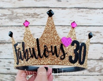 30birthday crown,woman birthday crown,birthday lettering Crown,Birthday Crown,black and gold crown,Adult birthday crown,30 birthday party