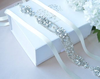 Jasmin Bridal Sash, New 2017 Vintage Fairytale Bridal Belt, Wedding Sash, Wedding Dress Sash, Wedding Dress Belt, Wedding Belt,, UK B