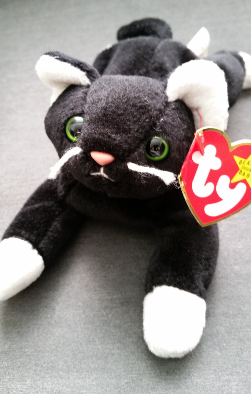Ty beanie babies ZIP the cat 1994 PVC 3rd generation tush