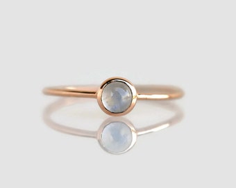 moonstone ring, moonstone ring gold, rose gold ring, moonstone engagement ring, dainty ring, delicate ring, promise ring, rainbow moonstone
