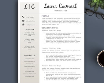 Creative Resume Template for Pages & MS Word. Complete 1,2,3 Pages Resume Template | Editable CV template. Professional Resume. Elegant CV.