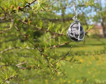 SpiderWeb Jasper Crystal Necklace
