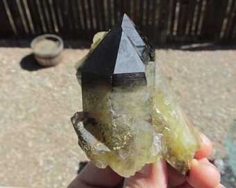 132.6g Smoky Quartz Point Specimen _ Natural Quartz Cluster ~ China