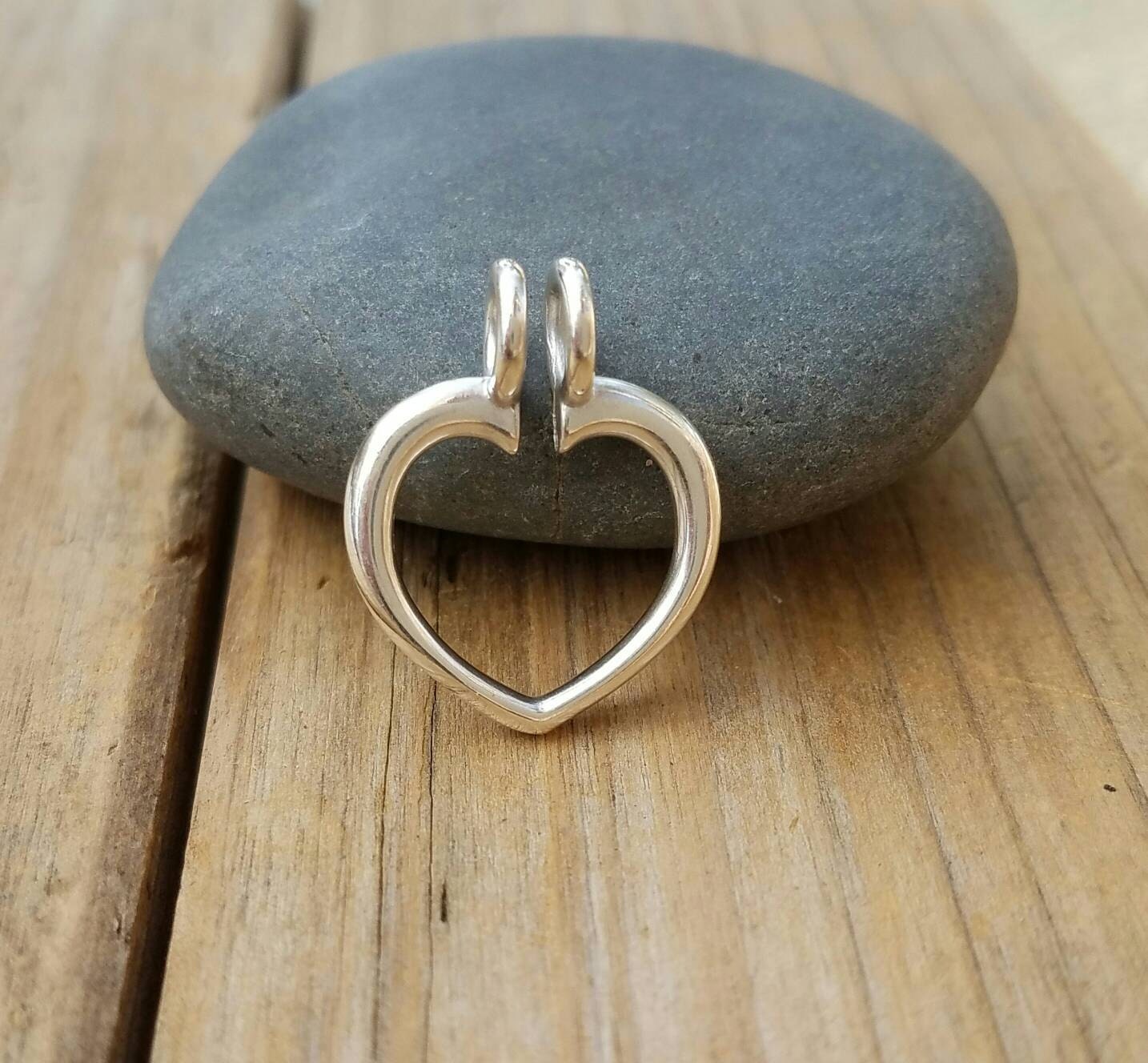 Ring Keeper Sterling Silver Heart RingKeeper Silver Charm