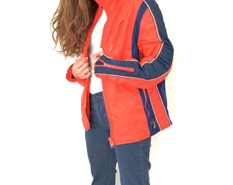 YUGOSLAVIAN Ski Jacket // TOPER Winter Jacket // Made in Yugoslavia // Red & Blue 70s Jacket //