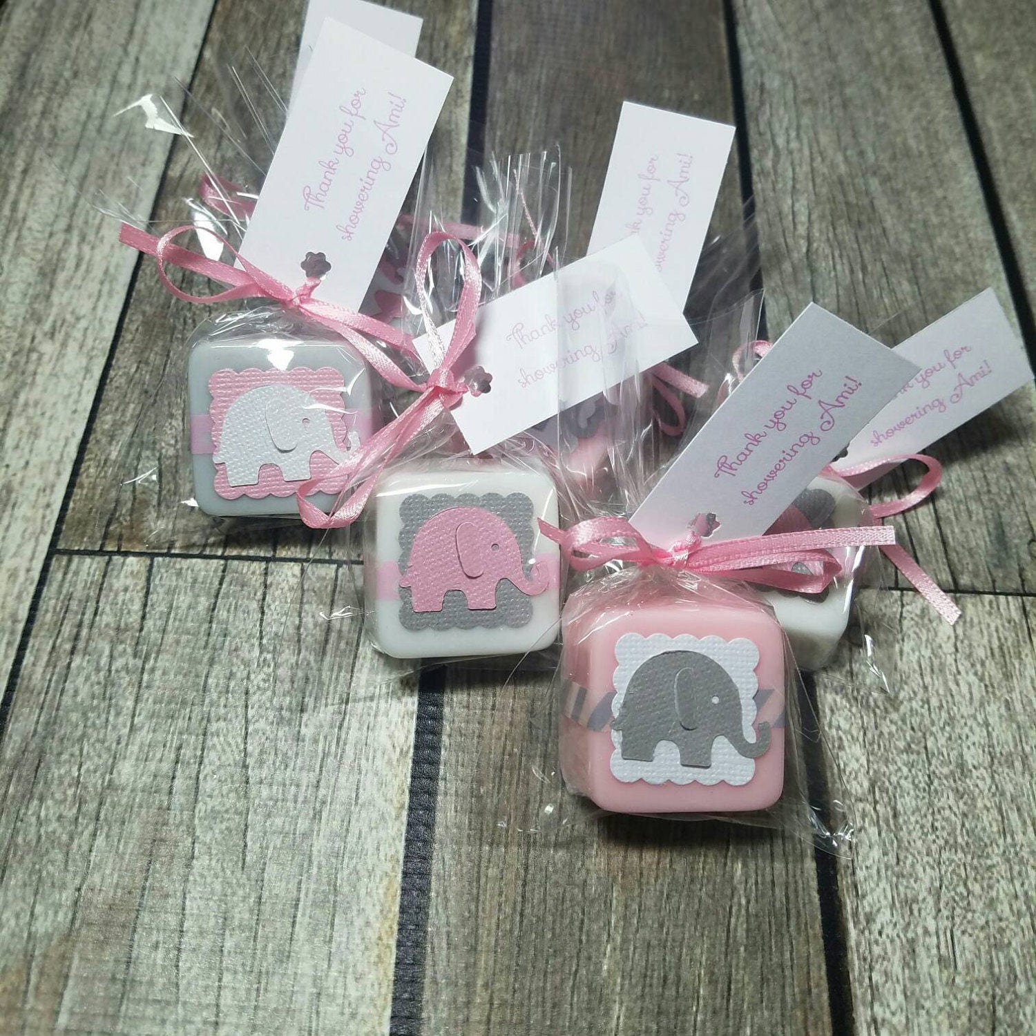 Baby Shower favors girl Elephant baby shower girl baby