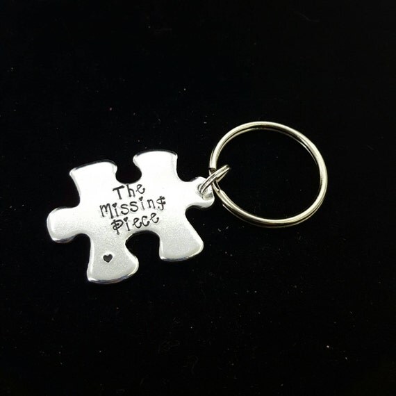I've found my missing piece puzzle Keychain Jigsaw