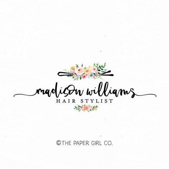 hair clip logo hair stylist logo hair salon logo beauty shop