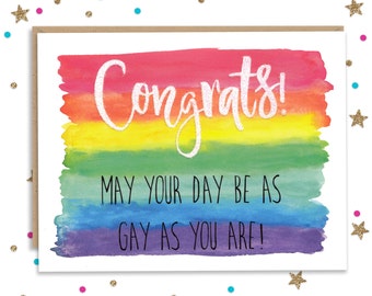 Gay Wedding Card, Card for Brides, Card for Grooms, Funny Gay Wedding, Wedding Card, Engagement Card, Funny Wedding Card, Wedding Party