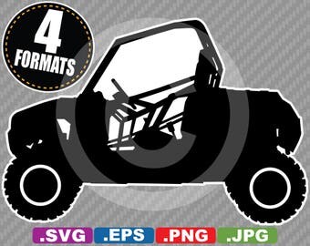 2017 Polaris RZR570 Off-Road ATV / UTV Silhouette - SVG cutting file Plus eps (vector), jpg, & png