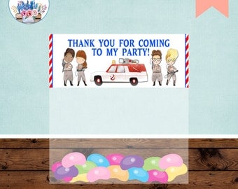 Ghostbusters Bag Toppers, Ghostbusters Party Favor, Ghostbusters Birthday Party, Girl Ghostbusters