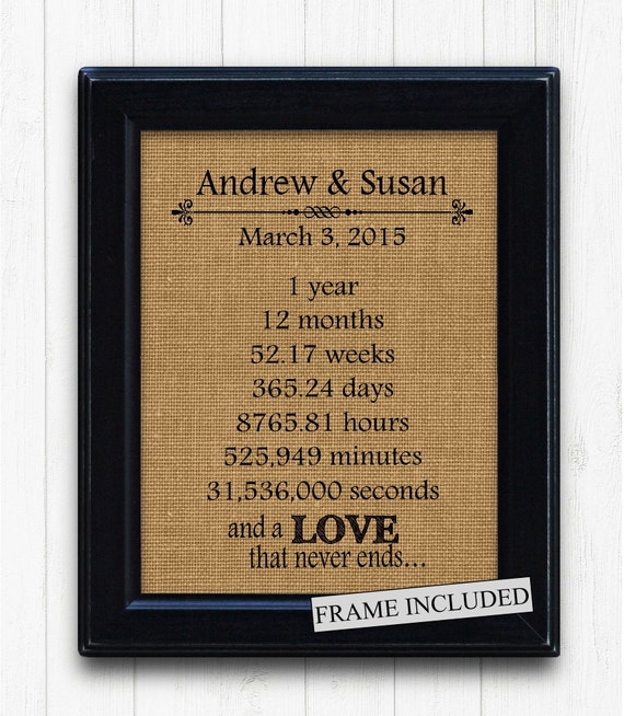 1st Anniversary Gift Gifts For wife1 Year by BlessedHomesteadShop
