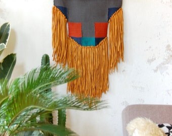 The Beast Weaving | Handwoven Wall Hanging | Tissage Mural | Handmade Tapestry | Wandbehang