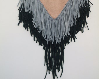 Tricolore Boho Handwoven Tapestry | Wandbehang | Weaving | Tissage Mural