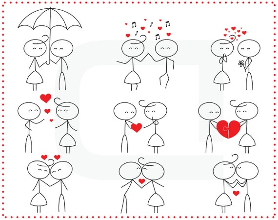 Stick Figure Couple