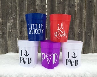 Reusable Plastic Stadium Cup, Providence Cup, Solo Cup, Custom Cup, Personalized Cup, New England Gift, Bridal Shower, Bachelorette Party