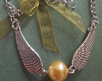 Harry Potter bracelet - QUIDDITCH, Golden Snitch bracelet, charm bracelet, bracelet, accessories