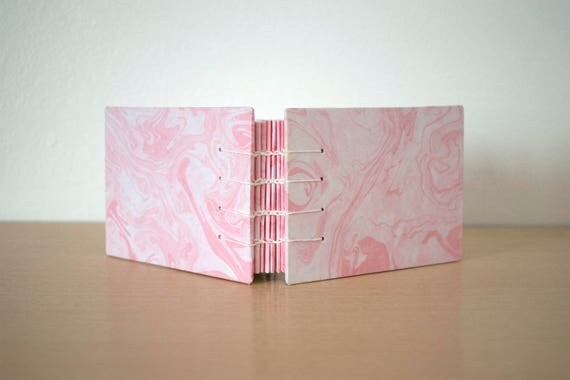 A6 blank notebook, Small notebook gift, A6 journal gift, Pocket notebook, Cute small notebook, Handmade notebook, Marbled journal