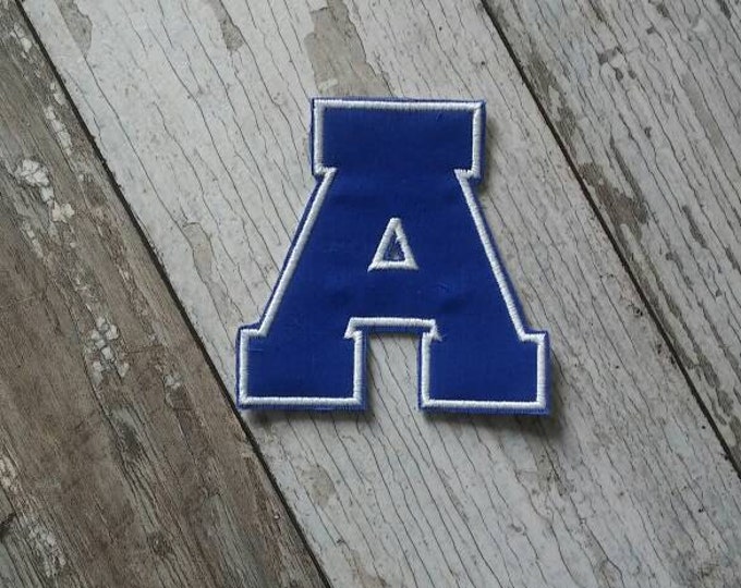 Applique Letterman Jacket Letters Iron On Patch! Custom colors and letters available!