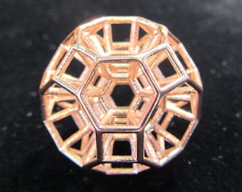432 Hz Resonance Portal *3D StarGate Sacred Geometry Pendant / Talisman / Phi Harmony golden ratio Amulet < Brass Silver Rose Gold 14k 18k