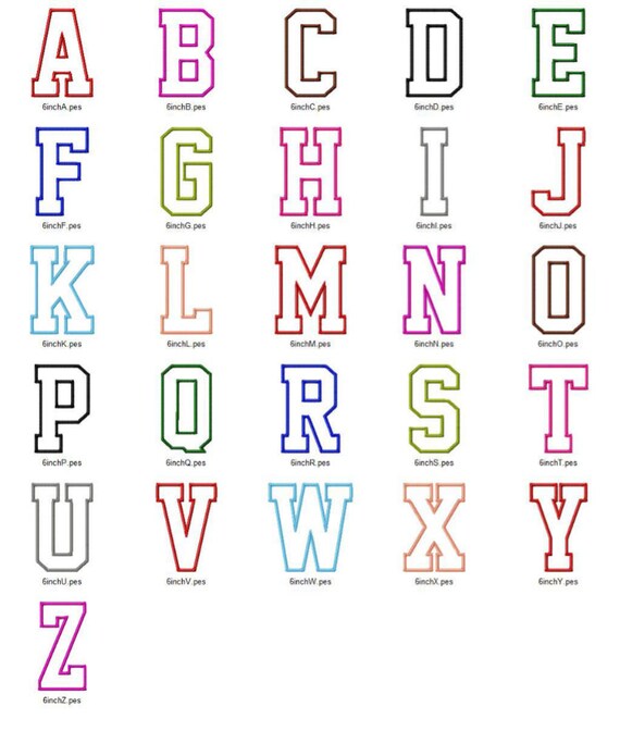 Iron On Varsity Letter/Varsity Number/3",4", 5",6"/CUSTOM COLORS/Varsity Letter Patch/College