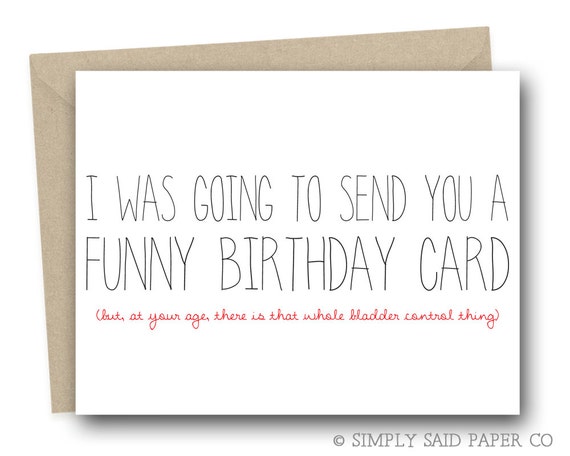Greeting Card Funny Birthday Card Birthday Card For Her