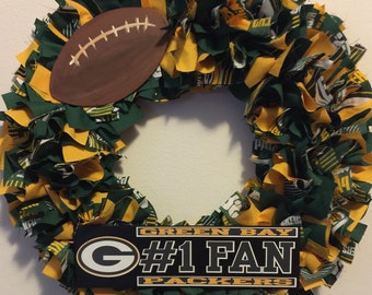 Green Bay Packers Burlap Wreath