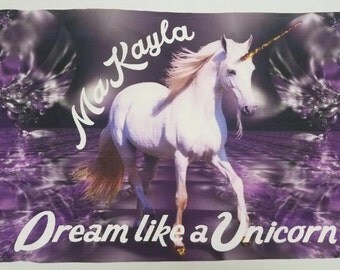 Unicorn Pillow Case Custom unicorn pillow case Unicorn decor Unicorn lover gift Unicorn pillow case Custom pillow case Magic unicorn pillow