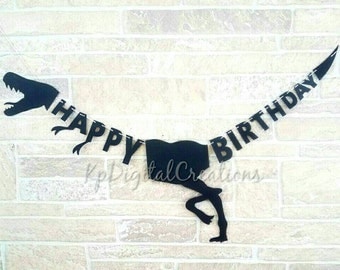 Dinosaur birthday banner, Dinosaur banner, Dinosaur party, Dinosaur birthday, Jurassic Park, Dinosaur decor, Jurassic park birthday
