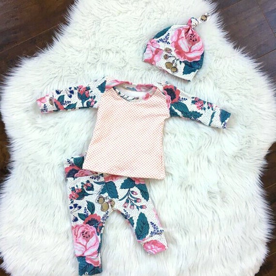 GOING HOME OUTFIT Baby girl take home outfit 3 pc baby girl