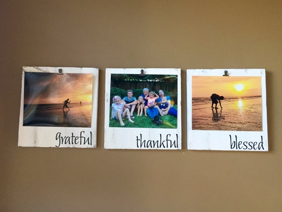 Grateful Thankful Blessed Picture Frame Set Picture Frame