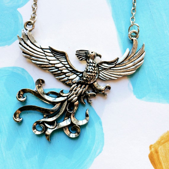 Harry Potter Phoenix Necklace Fawkes Dumbledore by GYGOFASHION