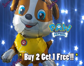 Rubble Paw Patrol 30" Giant Marshall Nickelodeon Mylar Balloon Red Chase foil latex Party Decoration balloon