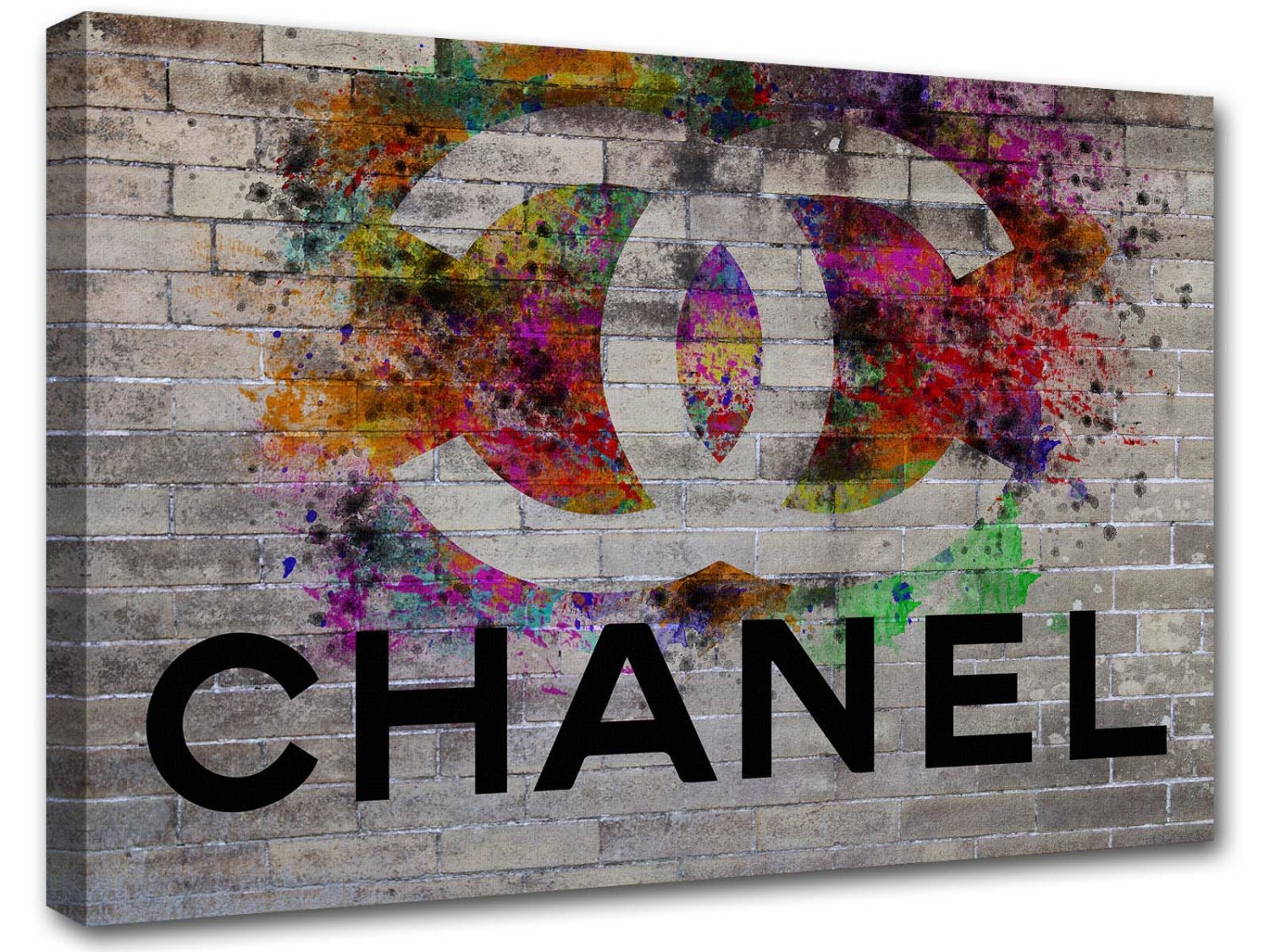 Chanel logo abstract painting street art ch12 modern art