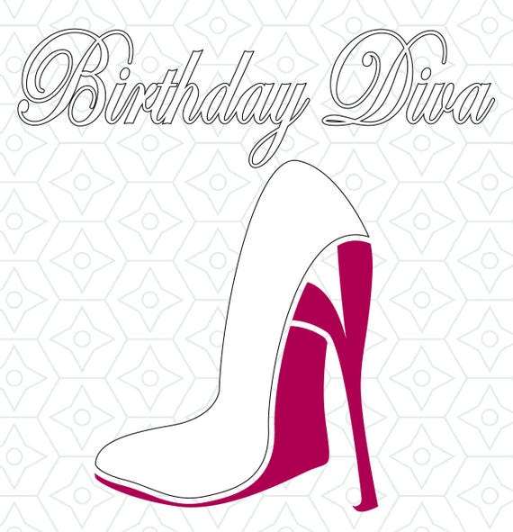 Download Birthday Diva Decal Design SVG DXF EPS Vector files for use