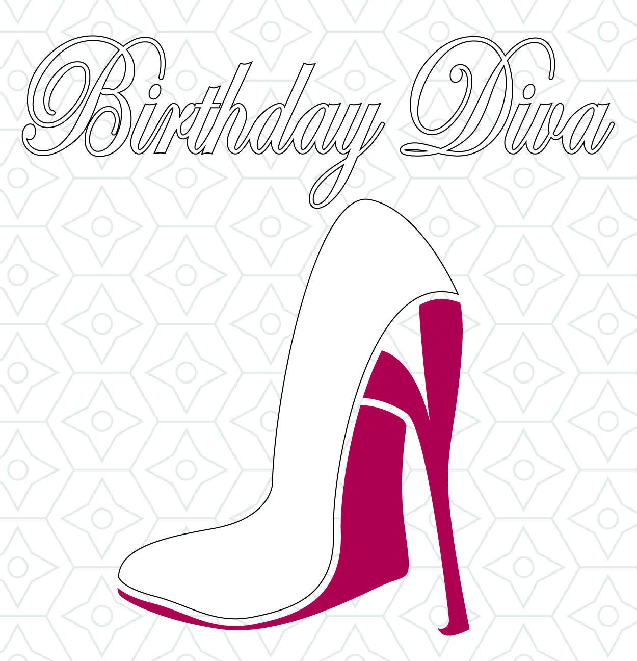 Download Birthday Diva Decal Design SVG DXF EPS Vector files for use
