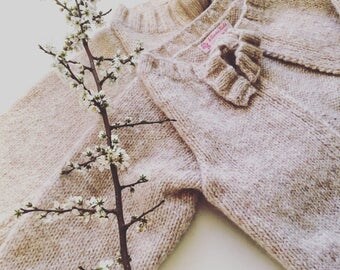 Organic hand knit cardigan