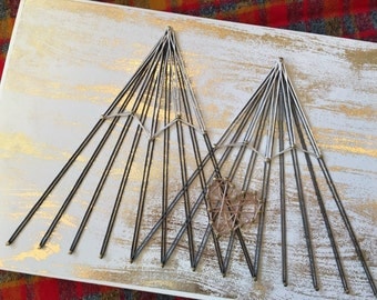 Mountain string art | Etsy