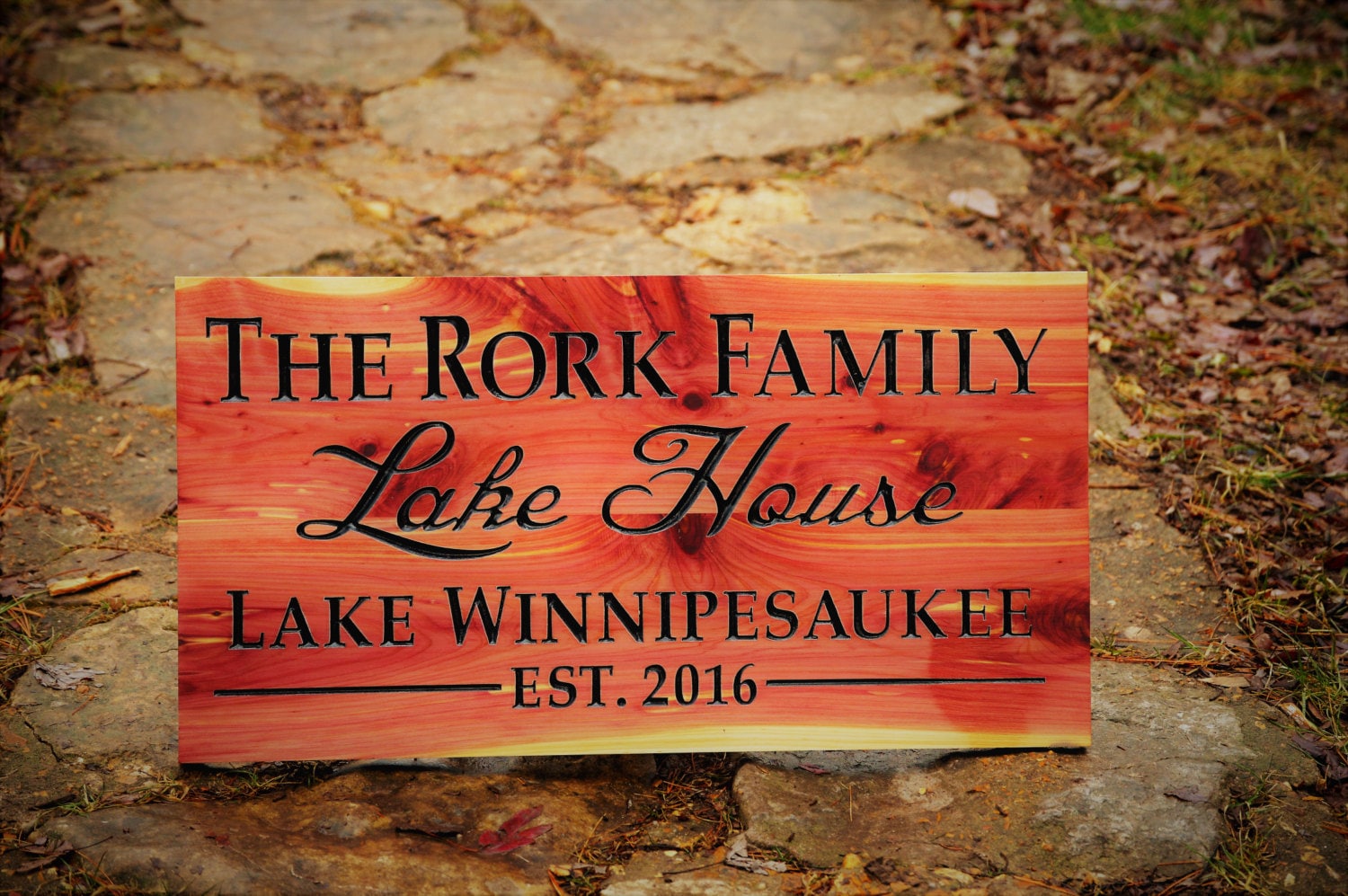 Lake House Sign Outdoor Wood Signs Lake Home by SaltyDogsWoodSigns