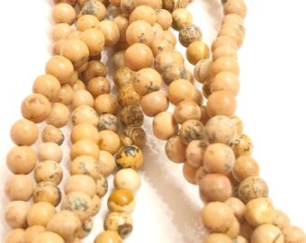 Natural brown Picture Jasper 4mm Round Gemstone Beads, 4mm Picture Jasper Beads, Picture Jasper, 4mm Picture Jasper Round beads, 4mm Beads