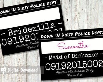 Bachelorette Party Before And After Photo Props Mug Shot