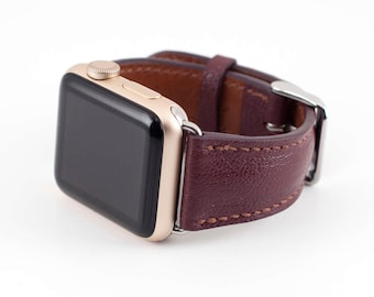 maroon apple watch band 42mm