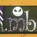 Custom Nightmare Before Christmas wood name sign plaque wall