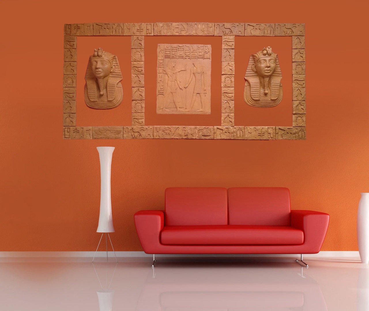 193cm SALE Egyptian Statues Egyptian Wall Art Wall Art