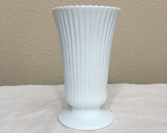 E.O. Brody Milk Glass vase