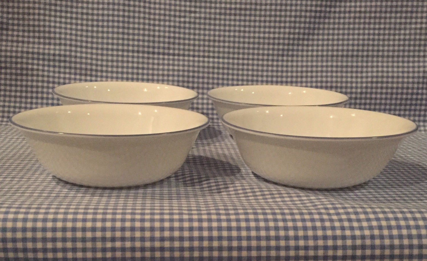 Set of 4 Corelle Coupe Cereal Salad Salad Soup Bowls White
