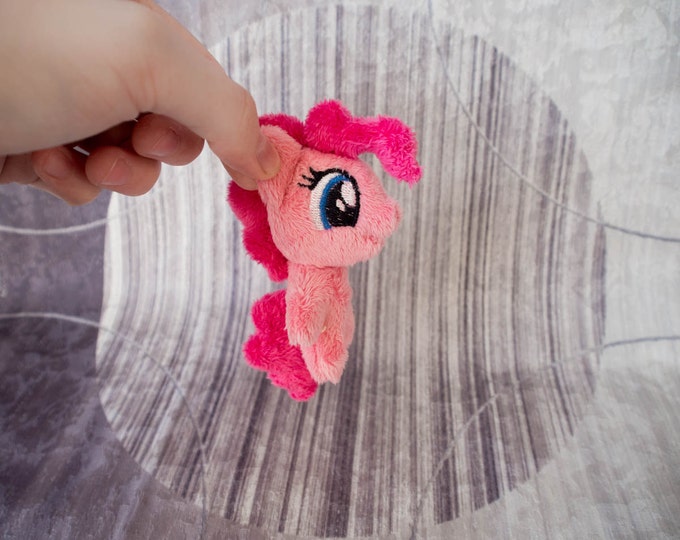 Pinkie Pie My Little Pony Plush Tiny Toy Keychain Charm Pendant