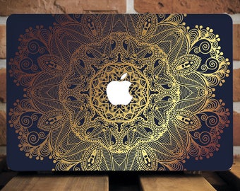Gold Henna MacBook Pro Hard Case MacBook Air Hard Case MacBook Pro Case 13 inch MacBook Air Case 11 inch Macbook Pro Cover Mac Air WCm084